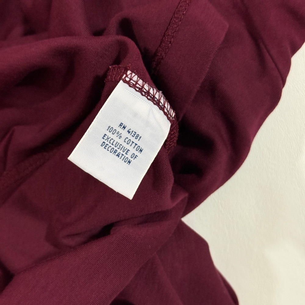 Polo Ralph Lauren Polo Shirt Mens XL Burgundy Good Pima Soft Touch Long Sleeve - Picture 3 of 8